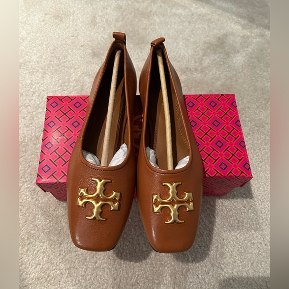 Tory Burch | Shoes | Tory Burch Eleanor Ballet Flat Bourbon | Poshmark